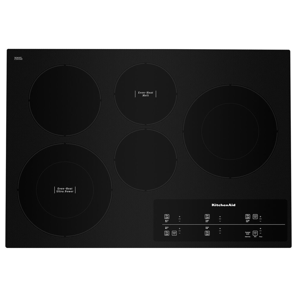 KitchenAid 30" CERAMIC GLASS, 5 ELEMENTS, , large