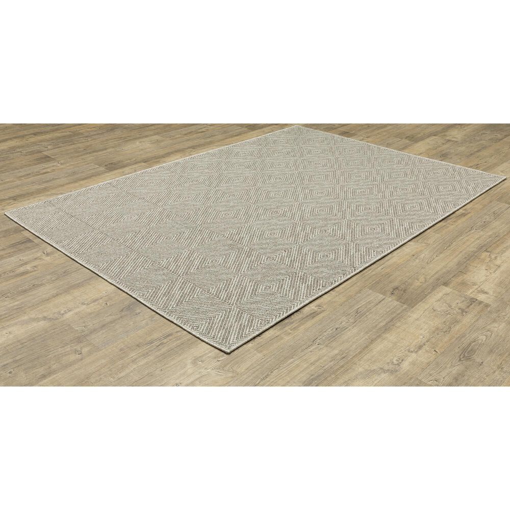 Oriental Weavers Caicos CA08A 6&#39;7&quot; x 9&#39;2&quot; Grey Area Rug, , large