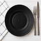 LeadingWare Melamine 10 7/8" Round Plate in Black Satin, , large
