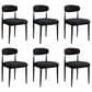 Morden Fort Modern Boucle Side Chair with Black Cushion in Black and Gold (Set of 6), , large