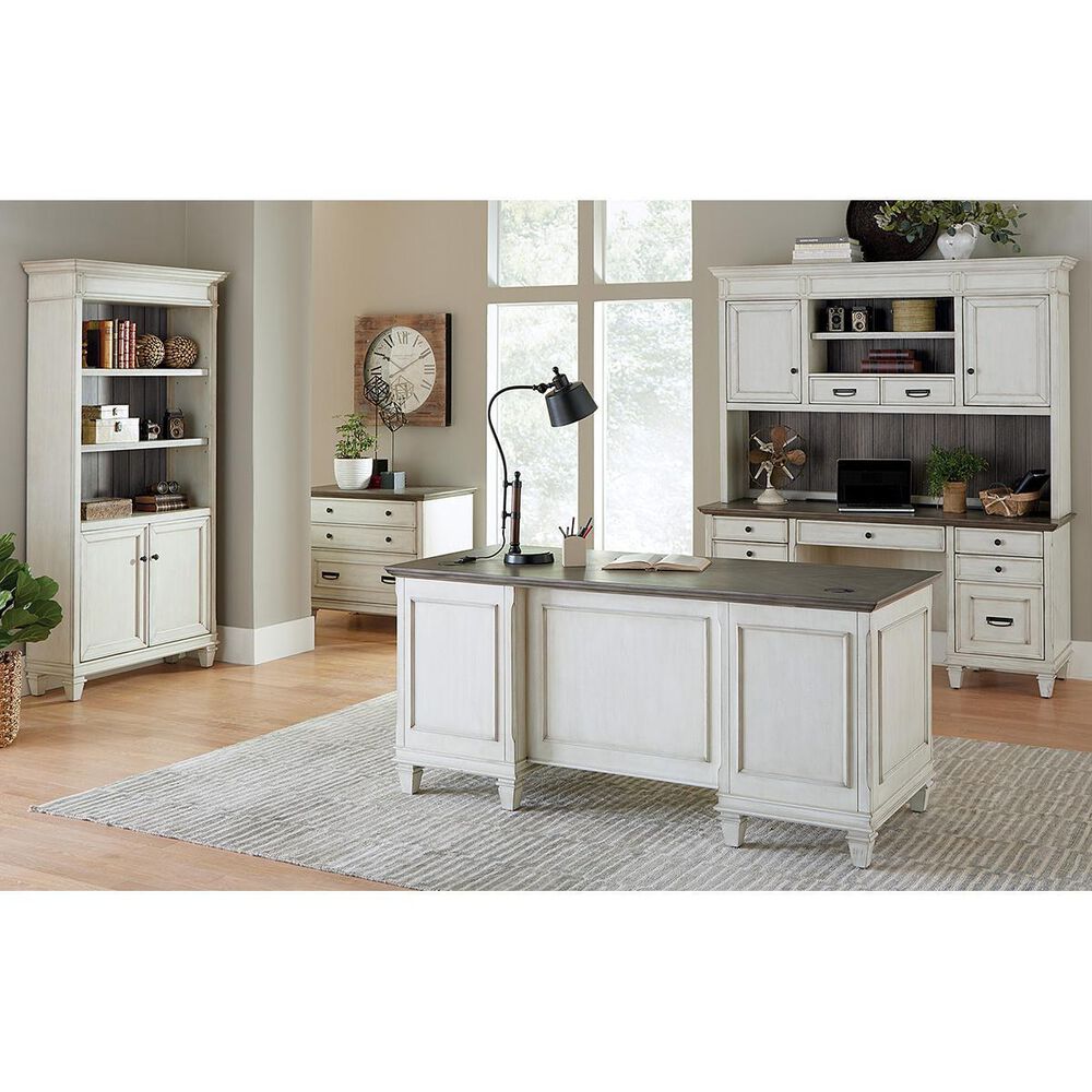 Wycliff Bay Hartford Executive Desk in Eggshell, , large