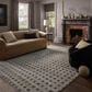 Loloi Bleecker Silver and Charcoal 9"2" x 13" Area Rug, , large