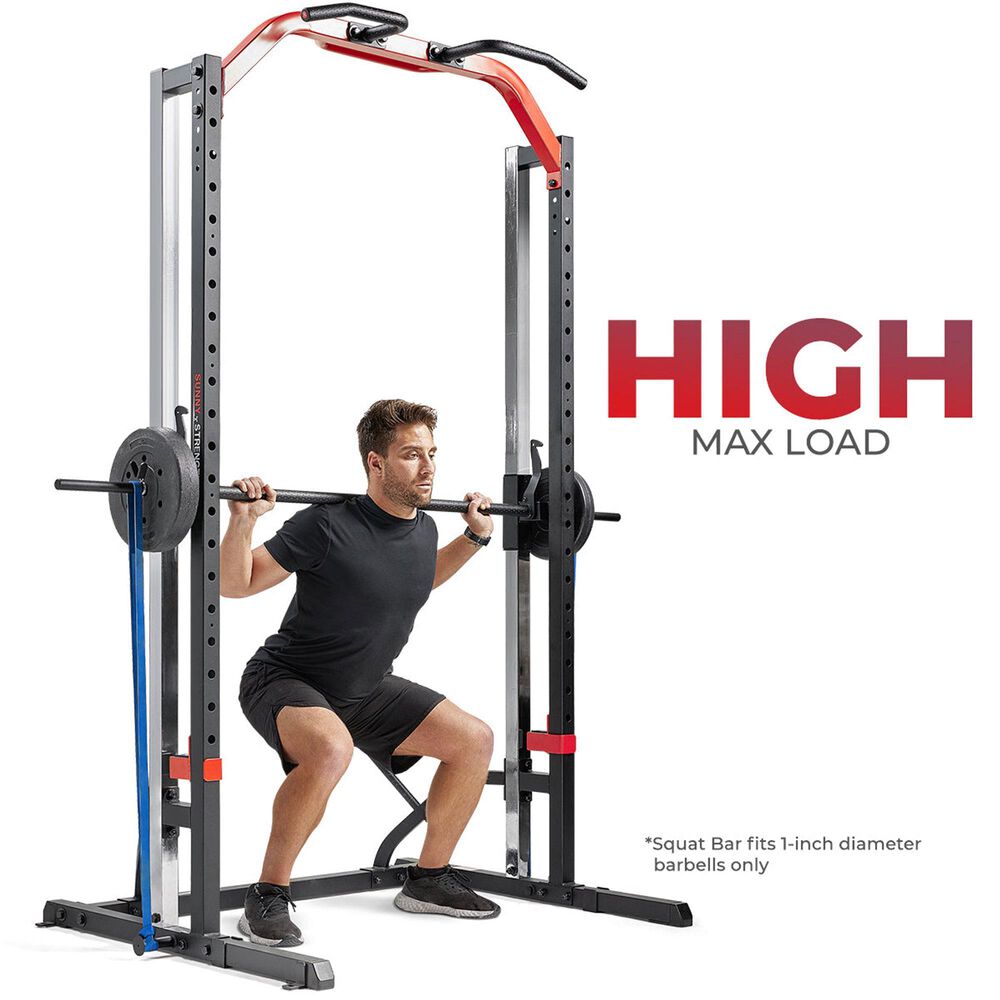 Sunny Health &amp; Fitness Light Commercial Strength Training Smith Machine in Black, , large