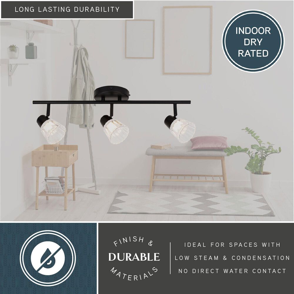 Vaxcel Dalton 3-Light Semi Flush Mount in Matte Black, , large