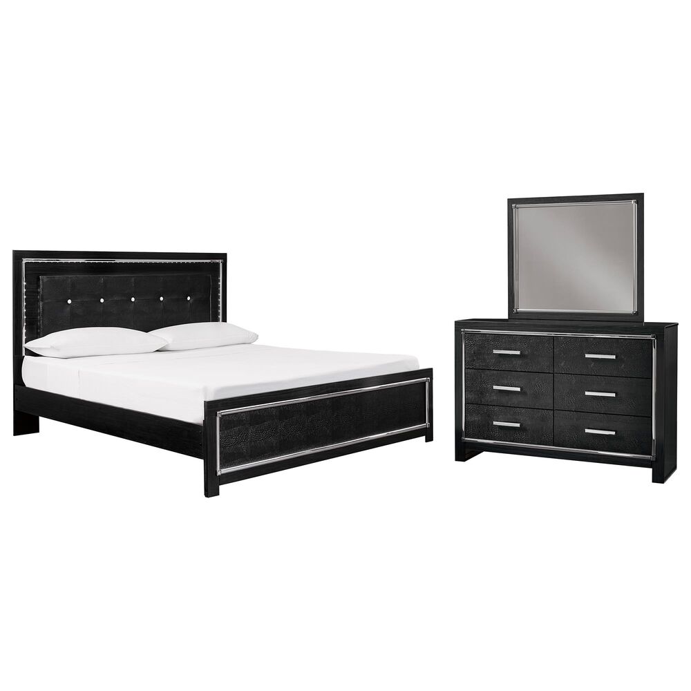 Signature Design by Ashley Kaydell 3 Piece King Bedroom Set in Dark Gray, , large