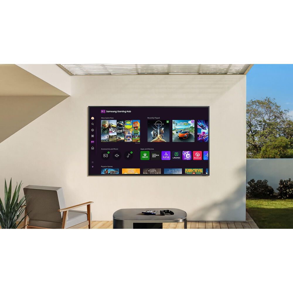 Samsung 55&quot; Class The Terrace Partial Sun Neo QLED 4K LST7D in Titan Black - Smart TV, , large