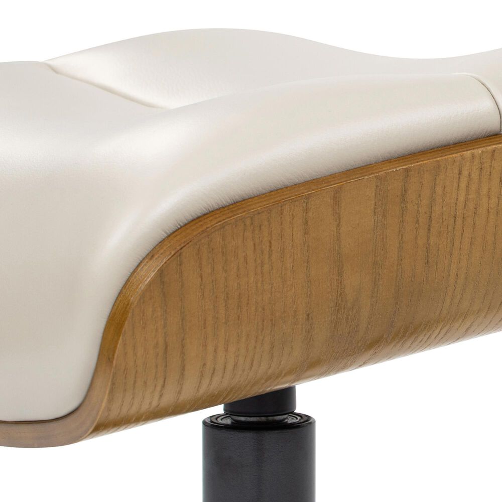 Jennifer Taylor Home Jovan Ottoman in Pastel Beige, , large