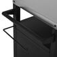HOMLUX 45" Outdoor Kitchen Island in Black and Stainless Steel, , large