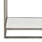 Bernhardt Highland Park Alvar Nightstand in Brushed White and Glazed Silver, , large