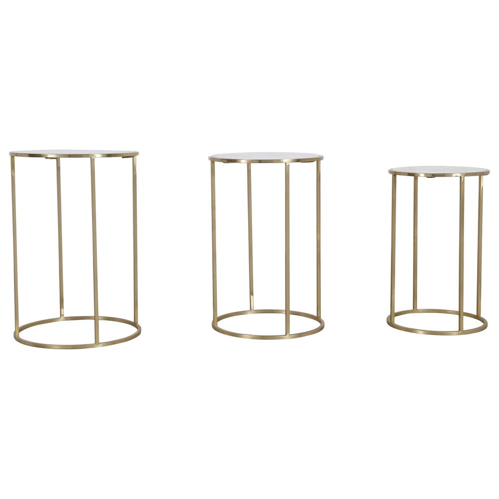 Waltham Global Archive Nesting Tables in Riviera Gold &#40;Set of 3&#41;, , large