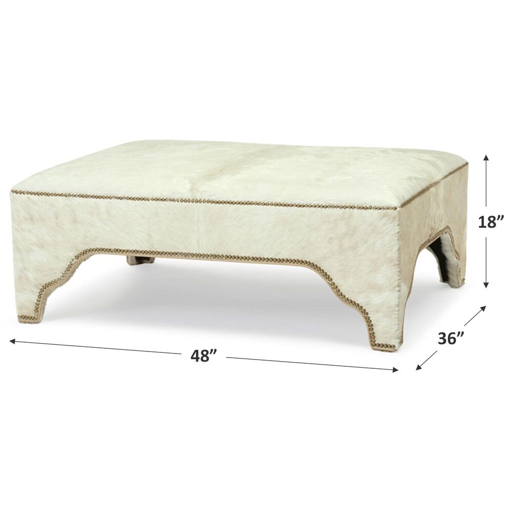 Massoud Kai Ottoman in Dallas Blonde and Moab Biscotti, , large