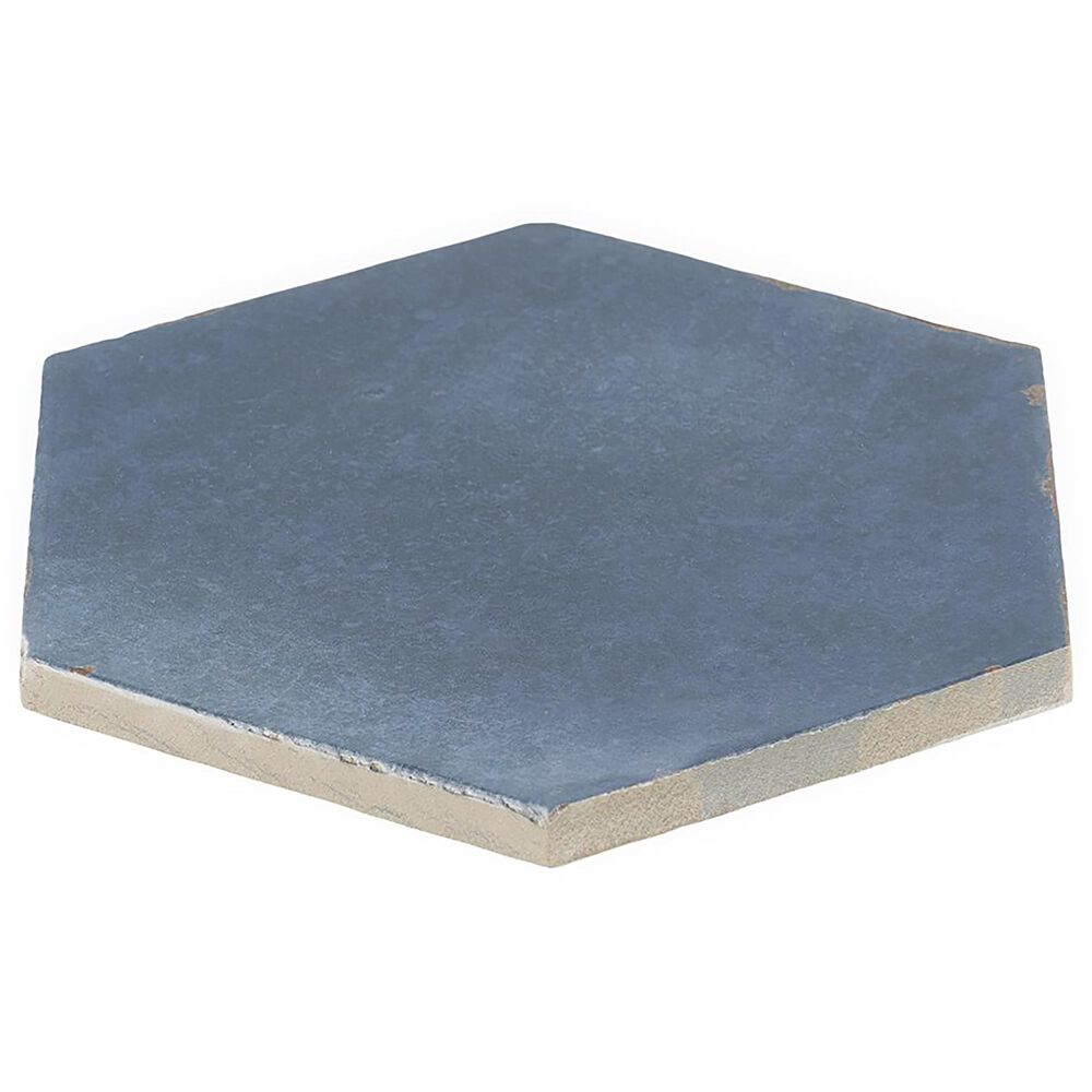 Soho Studio Costahex Chiazza Marino 5.5&quot; x 6&quot; Hexagon Porcelain Tile, , large