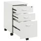 OSP Home Prado 3-Drawer Mobile File Cabinet in White, , large