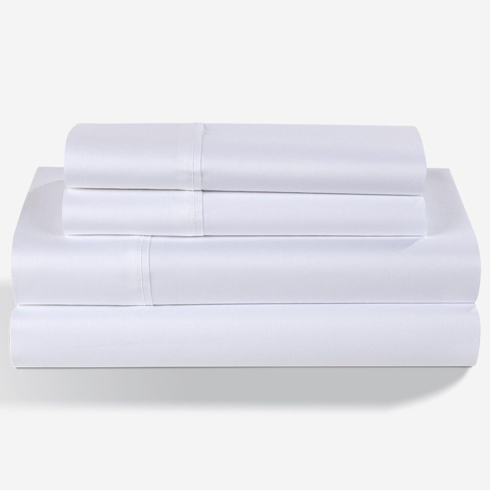 Bedgear Hyper-Cotton 4-Piece Split Head King Sheet Set in Bright White, , large