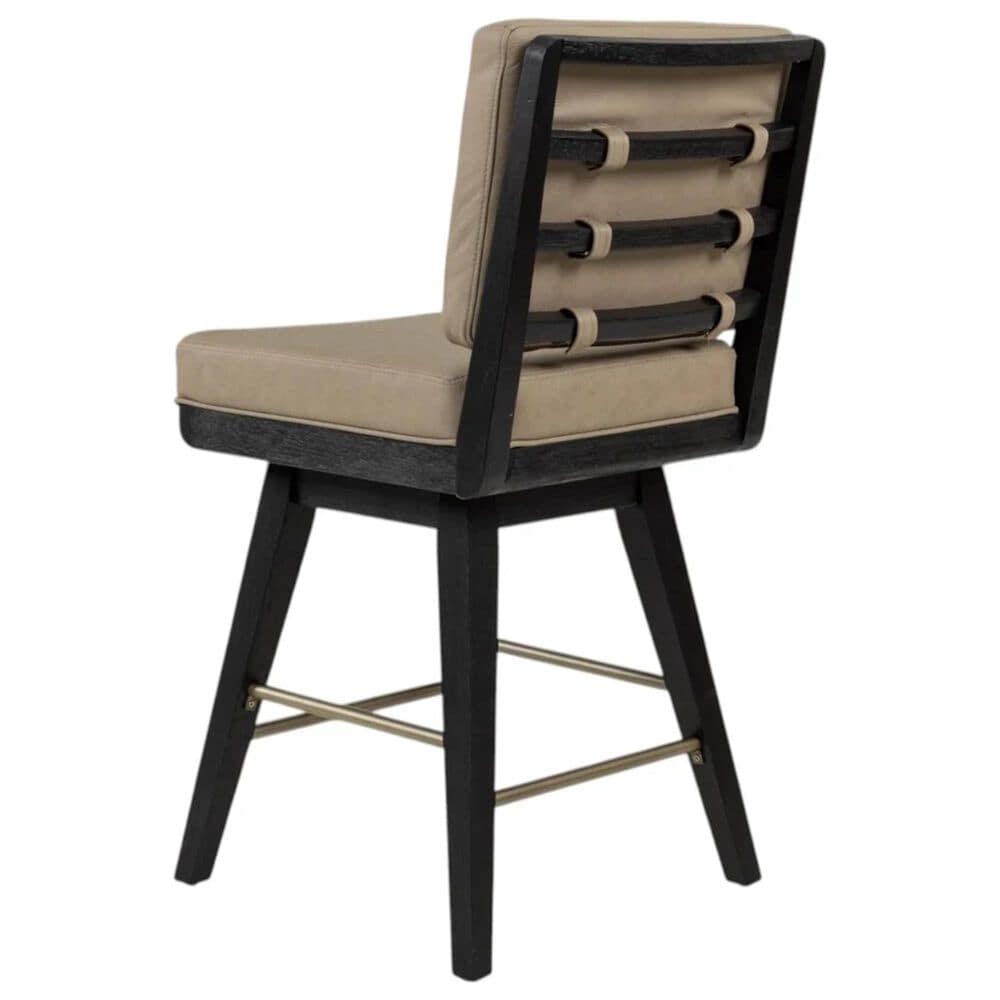 Sterling Timber Elure Swivel Counter Stool in Peppercorn, , large