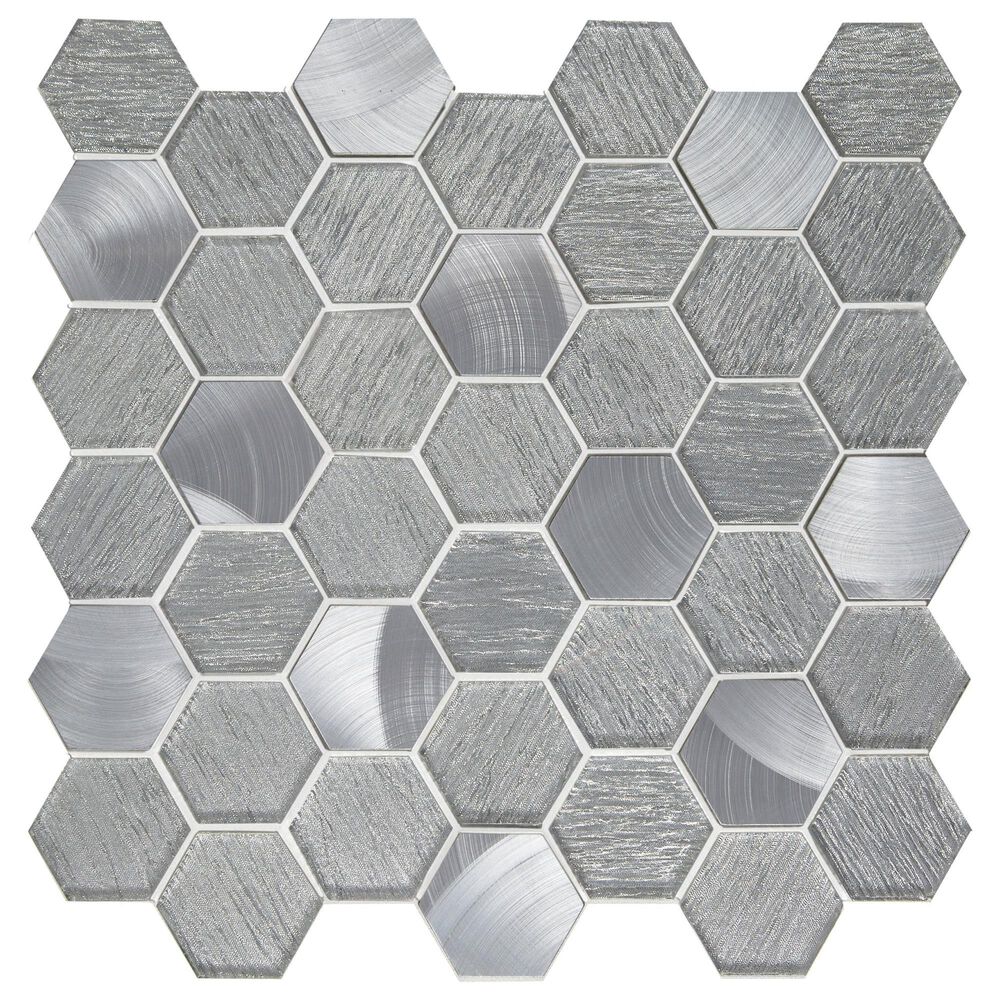 Emser Glitz Glory 12" x 12" Glass Mosaic Sheet, , large