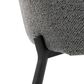 Lumisource York Side Chair with Dark Grey Upholstered in Black (Set of 2), , large