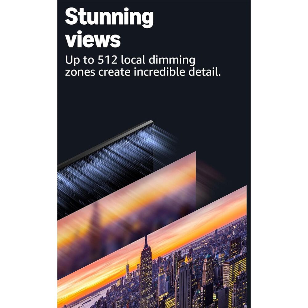 Amazon 75" Omni Mini-LED Series QLED 4K UHD in Black - Smart TV, , large