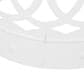 Hearth and Haven Large Cylindrical-Shaped Iron Patio End Table in White, , large