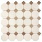 Dal-Tile Relicca Pristine Foxed 12" x 12" Octagon Dot Ceramic Mosaic Sheet, , large