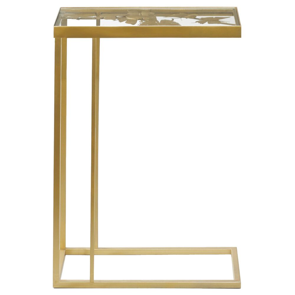 Uma Enterprises 25&quot; Contemporary Accent Table in Gold, , large