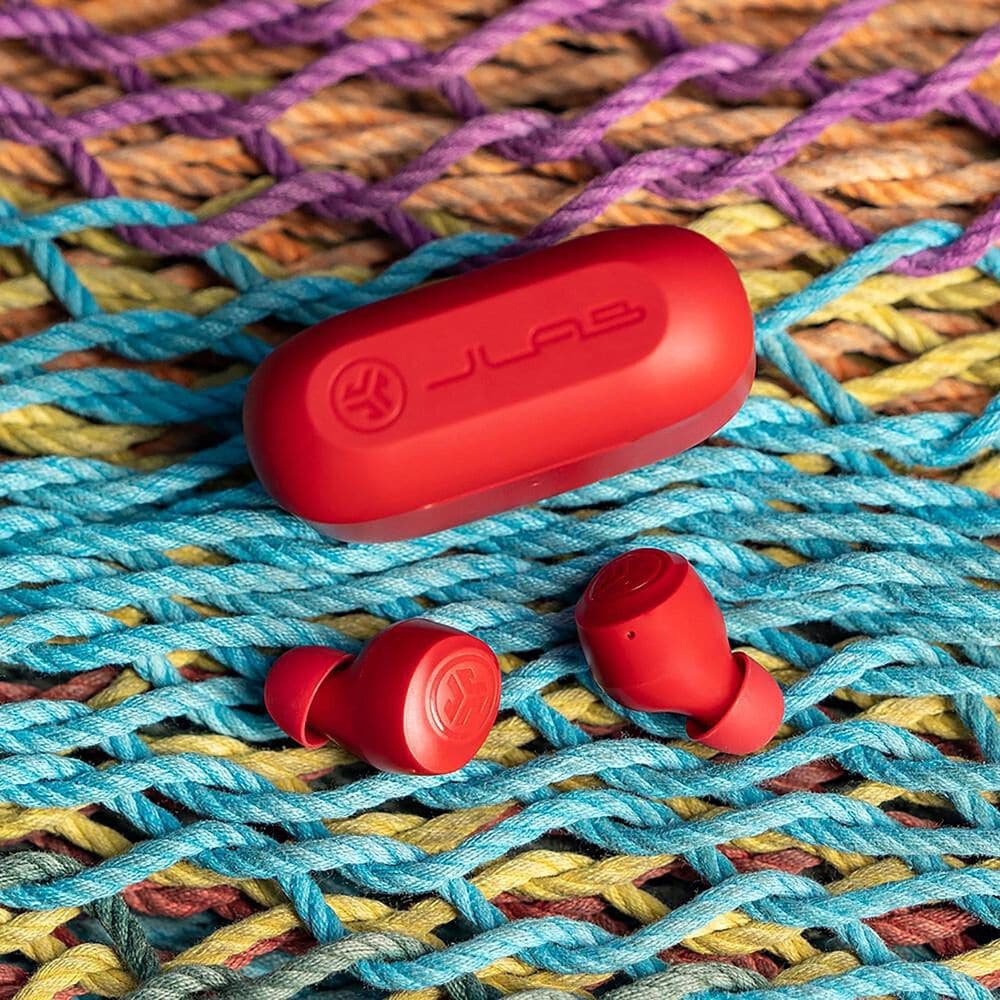 JLab Go Air Pop True Wireless Earbuds in Rose, , large