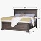 Cedar and Sage Grand Louie Queen Storage Bed in Ebony and Wheat, , large