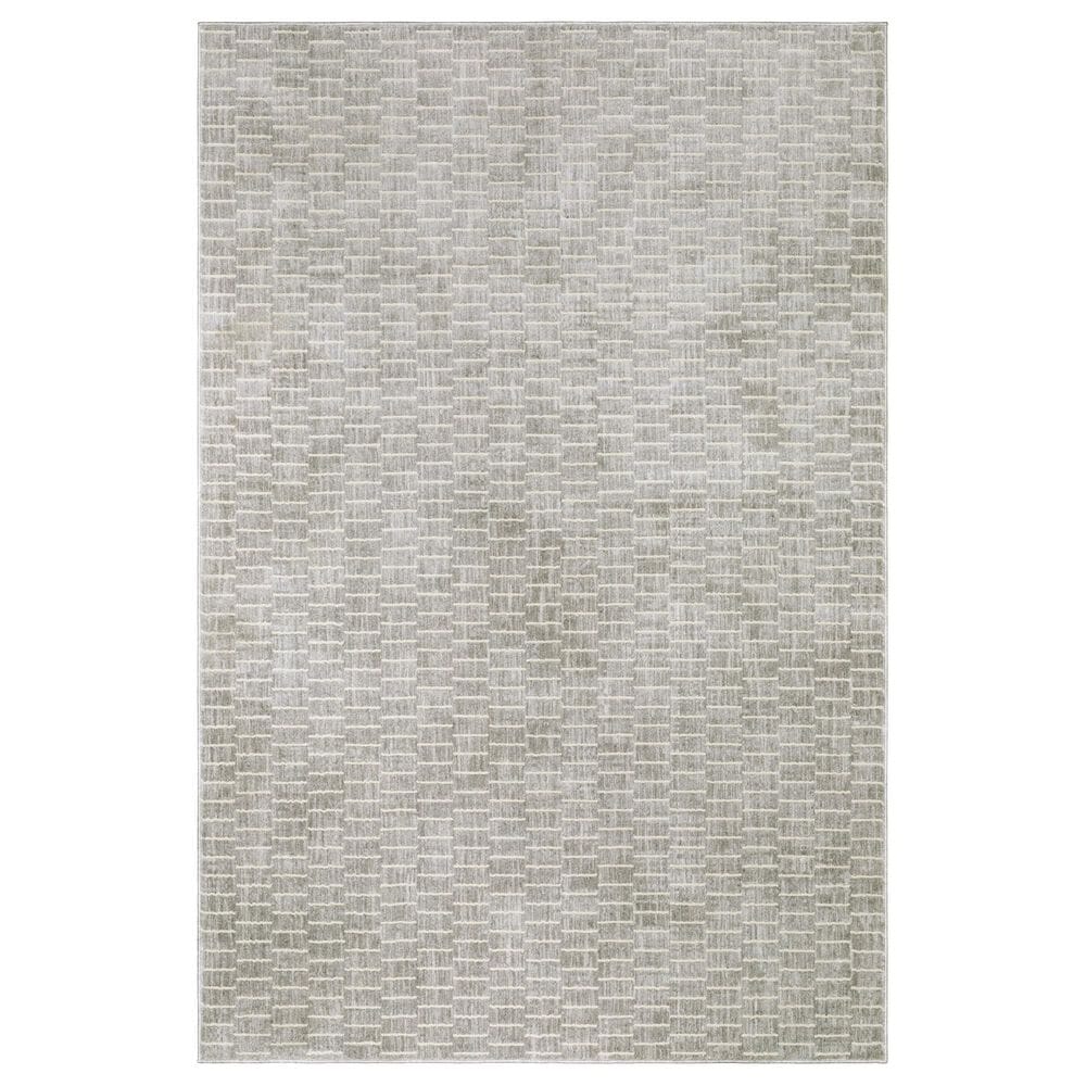 Oriental Weavers Oliver OLV01 Grey and Beige 6"7" x 9"6" Area Rug, , large