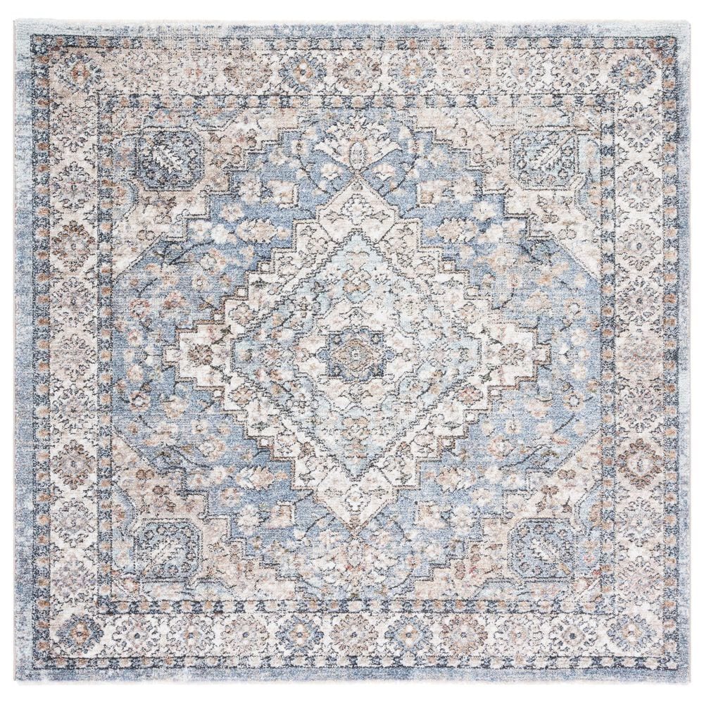 Safavieh Jasmine 5"3" Square Blue and Grey Area Rug, , large