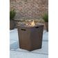 Ashley Rodeway South Square Fire Pit in Brown, , large