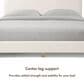 Furniture of America Gail Queen Upholstered Platform Bed with Standard Headboard in White, , large