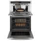 GE Profile 2-Piece Kitchen Package with Stainless Steel 30" Built-In Combination Convection Wall Oven and 30" Electric Cooktop in Black, , large