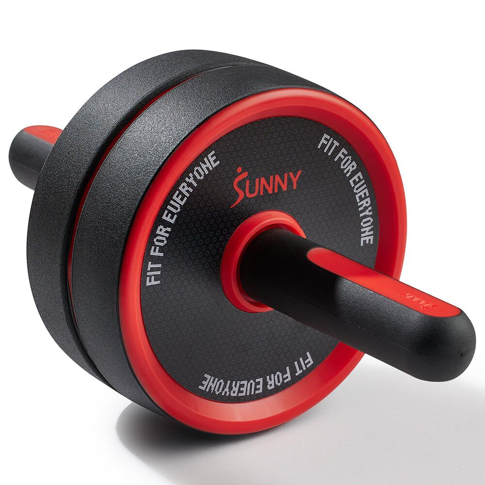 Sunny Health &amp; Fitness Ab Roller Wheel in Black and Red, , large