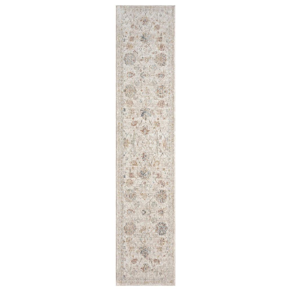 Nourison Antique Fusion ANF04 Ivory and Multicolor 2"2" x 10" Runner, , large