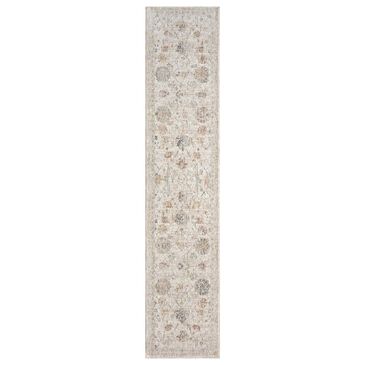 Nourison Antique Fusion ANF04 Ivory and Multicolor 2"2" x 10" Runner, , large