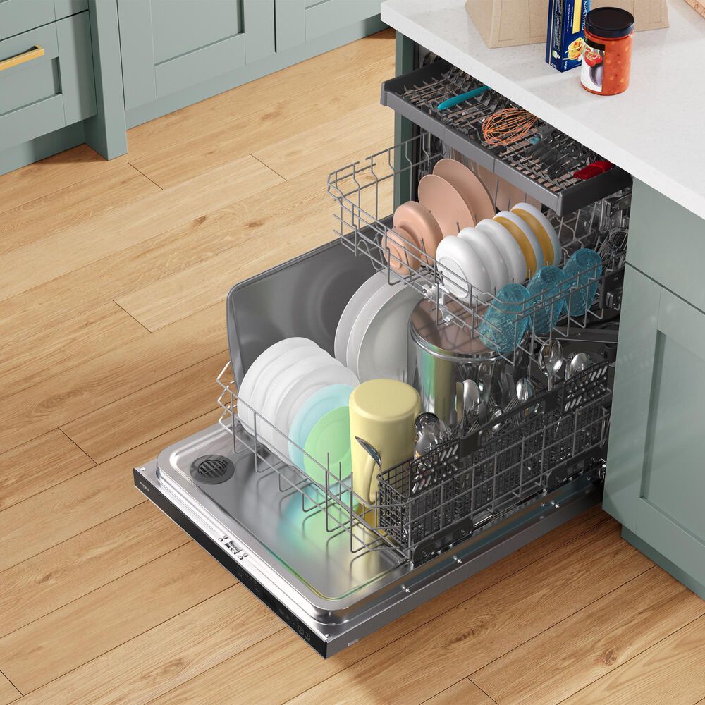 Whirlpool 24&quot; Fully Integrated Dishwasher in Fingerprint Resistant Stainless Steel, , large