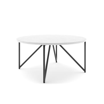 37B Cedric Cocktail Table in Seashell with Gunmetal Base, , large