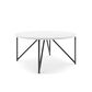 37B Cedric Cocktail Table in Seashell with Gunmetal Base, , large