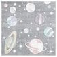 Safavieh Carousel 3" Square Grey and Lavender Kids Area Rug, , large