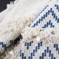 Safavieh Theanna 50" x 60" Throw in Ivory and Blue, , large