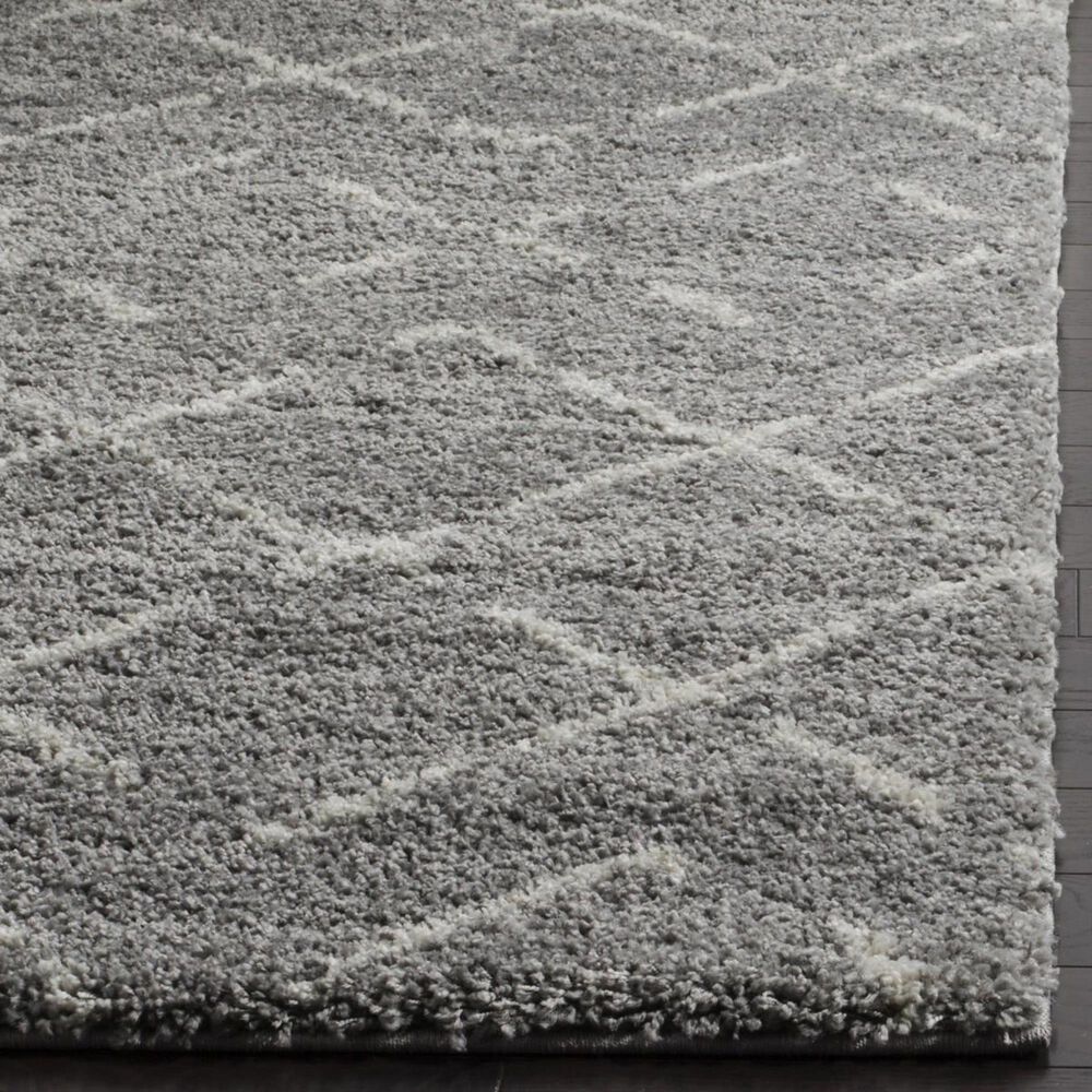 Safavieh Arizona Shag ASG743D 4&#39; x 6&#39; Grey and Ivory Area Rug, , large