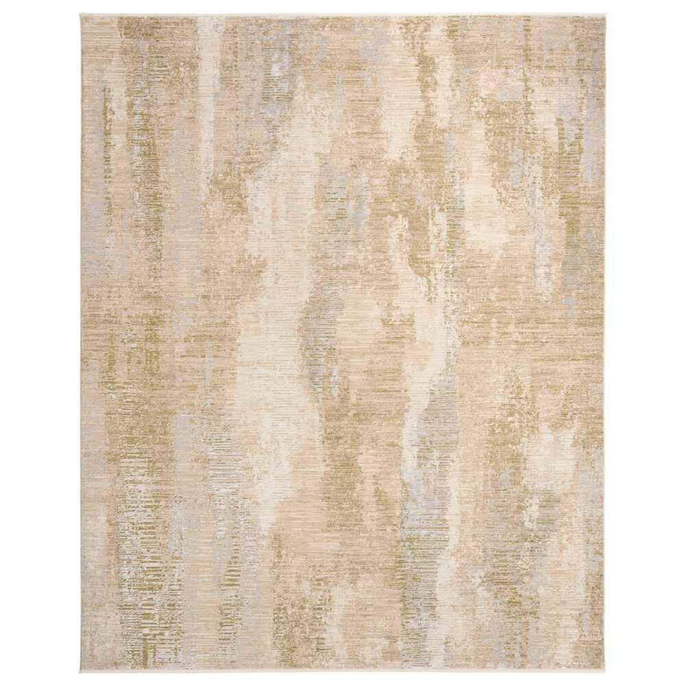 Nourison Drift Beige and Sage 7"10" x 10"2" Area Rug, , large