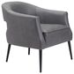 Zuo Modern Berkeley Accent Chair in Vintage Gray and Gold, , large