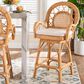 Baxton Studio Adam Swivel Counter Stool in Light Honey, , large