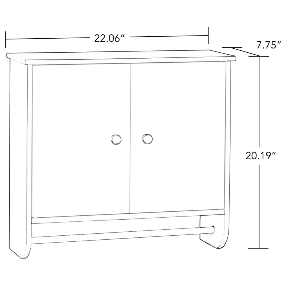 RiverRidge Home Medford 2-Door Wall Cabinet in White, , large