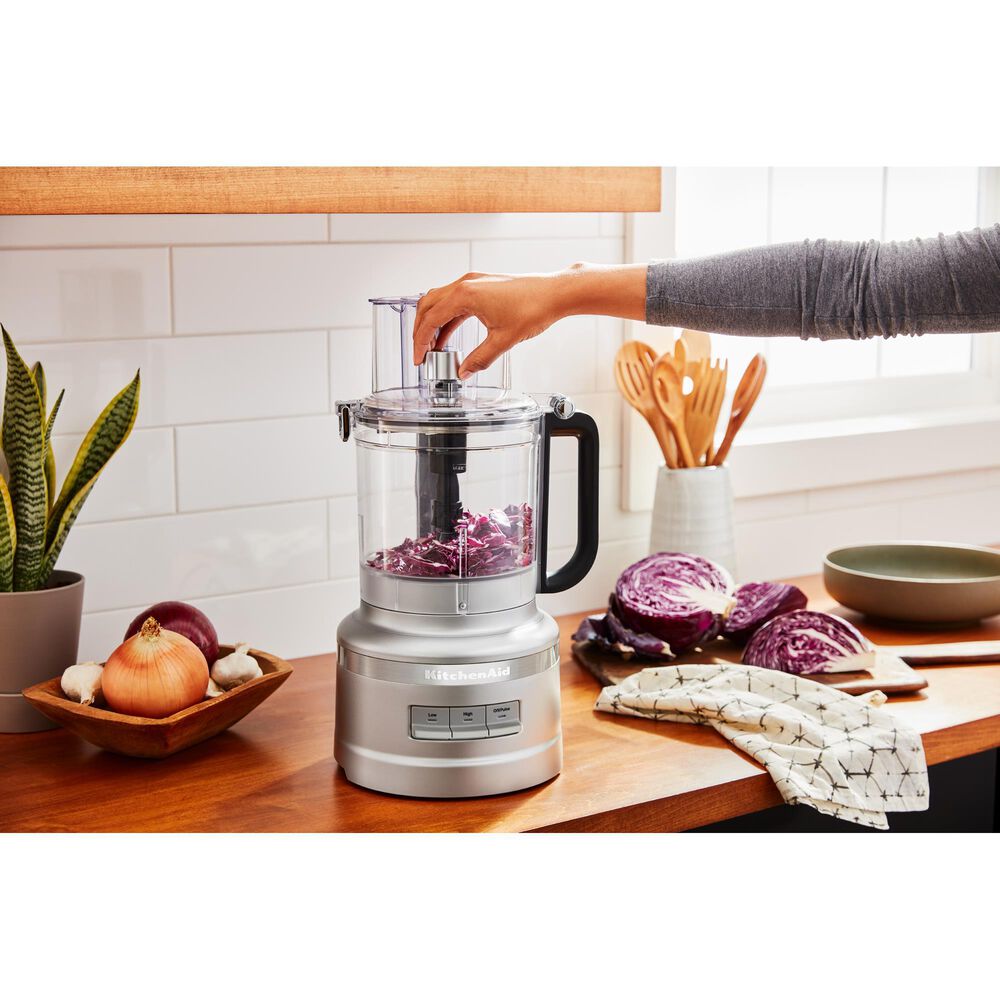 KitchenAid Food Processor with Commercial Style Dicing Kit, Silver