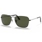 Ray-Ban Caravan Sunglasses with Green Lenses in Polished Gunmetal, , large
