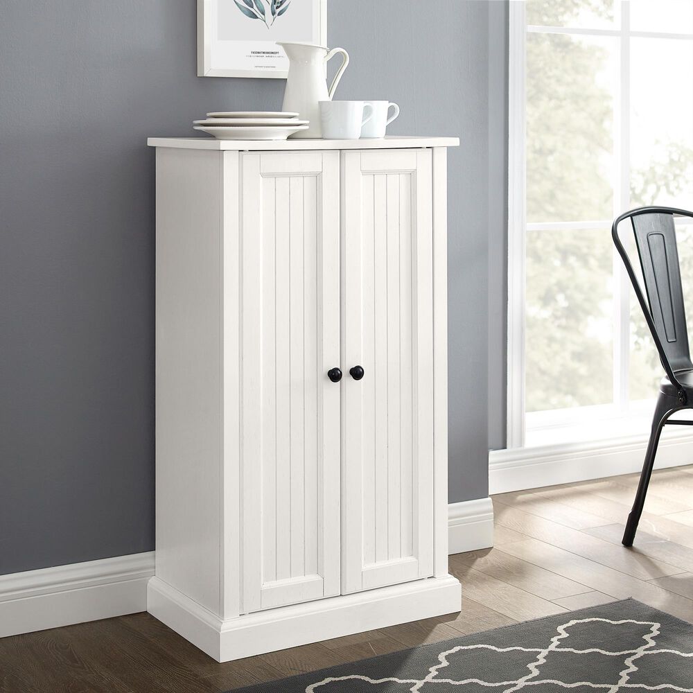 Crosley Furniture Seaside Accent Cabinet in White, , large