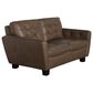 Chateau D"ax Leather Stationary Loveseat in Aline Africa, , large
