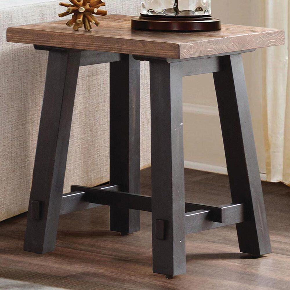 Timberlake Adam Side Table in Black and Natural, , large
